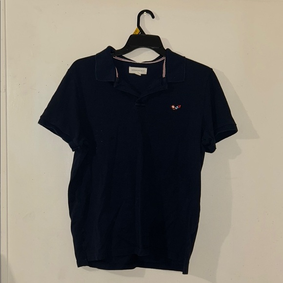Preloved Aeropostale Navy Blue Polo Shirt size XL - Picture 1 of 5
